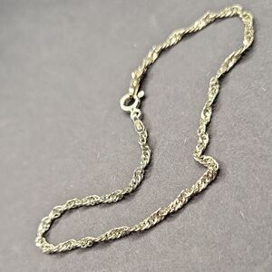 Sterling Silver Rope Chain Bracelet